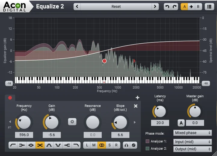 Acon Digital Equalize interface