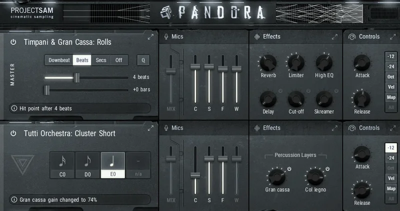ProjectSAM The Sound of Adrenaline Bundle interface