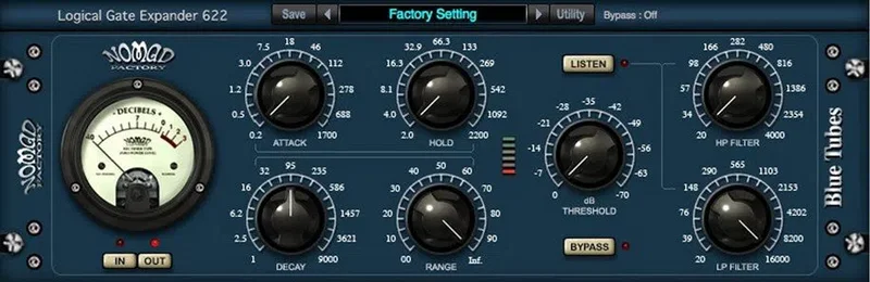 Nomad Factory Blue Tubes Gate Expander GX622 interface