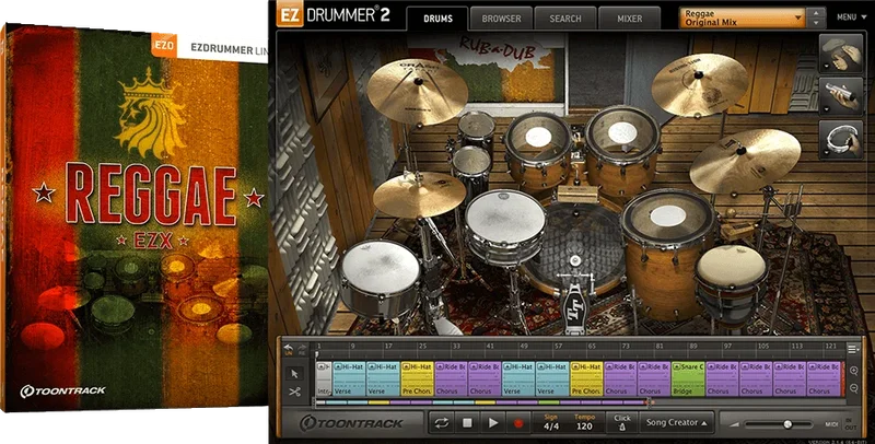 Toontrack EZX Reggae interface