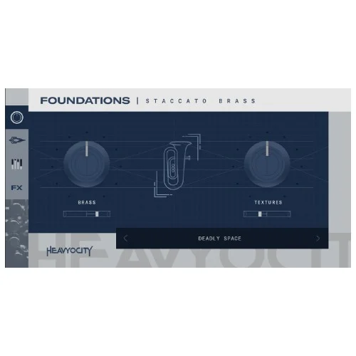 Heavyocity FOUNDATIONS Staccato Brass interface