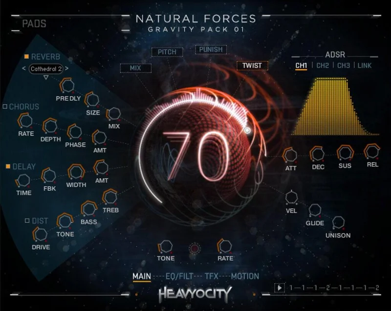 Heavyocity Natural Forces interface