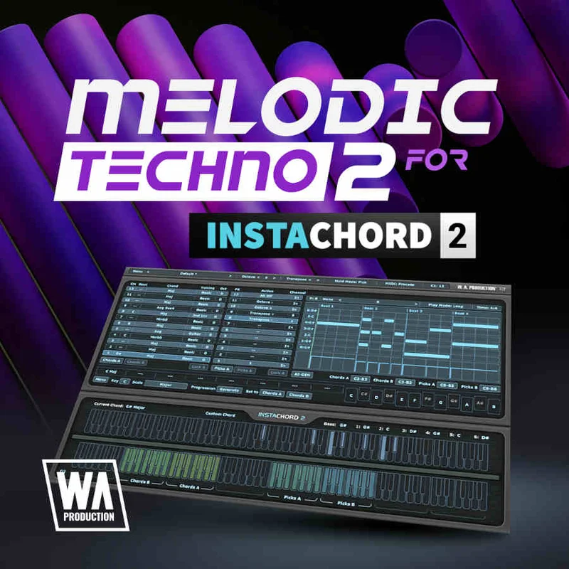 W. A. Production Melodic Techno for InstaChord 2 interface