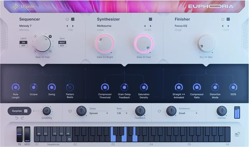 UJAM EUPHORIA interface