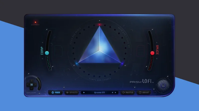 Native Instruments PRISM Organic Lofi Drums interface