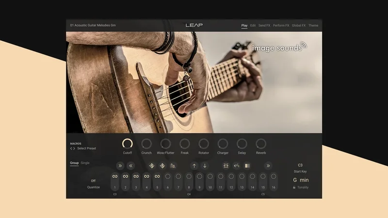 Image Sounds Acoustic Guitar Melodies interface