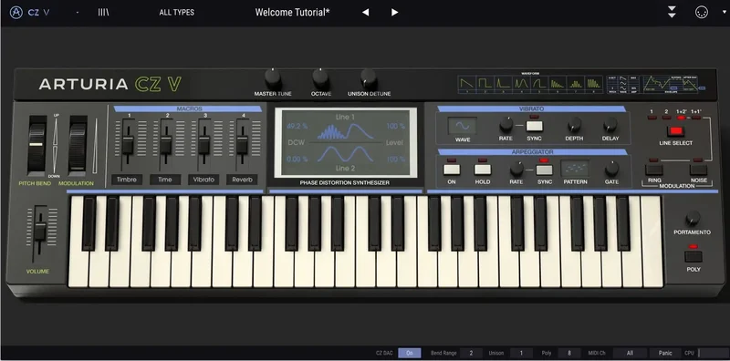 Arturia CZ V interface