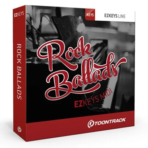 Toontrack EZkeys MIDI Rock Ballads interface