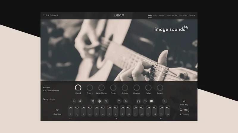 Folk Guitars interface