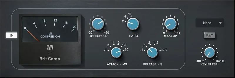 PreSonus Brit Comp - Fat Channel Plug-in interface