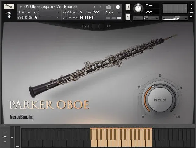 Musical Sampling Parker Oboe interface