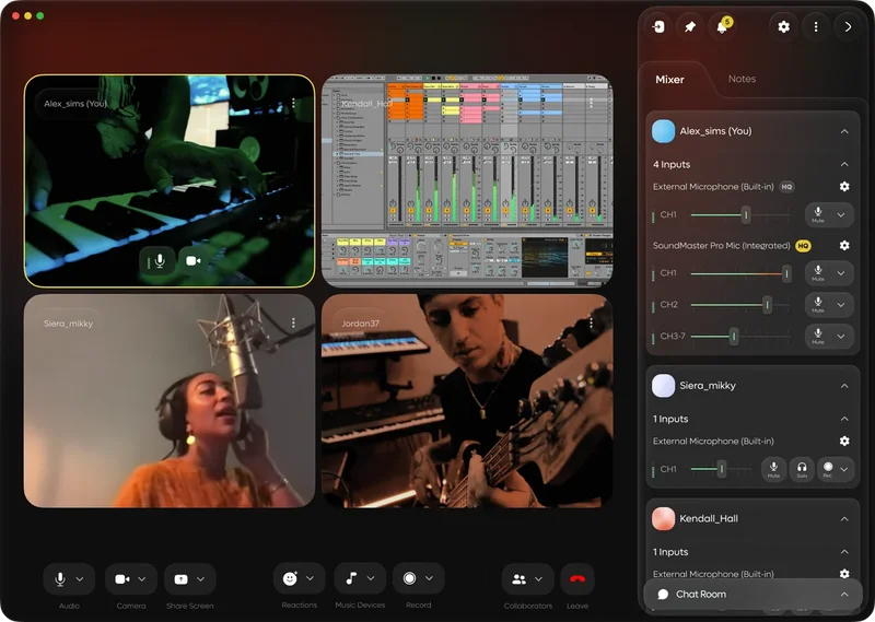 Muse Sessions Pro Unlimited - 1 Year interface