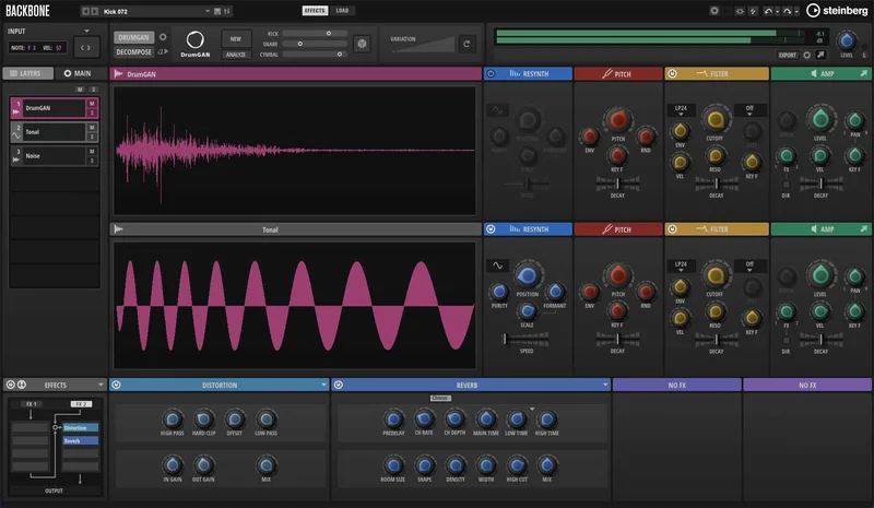 Steinberg Backbone interface