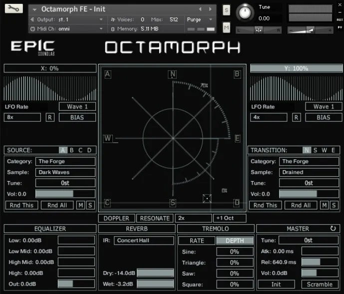 Audiority Octamorph FE interface
