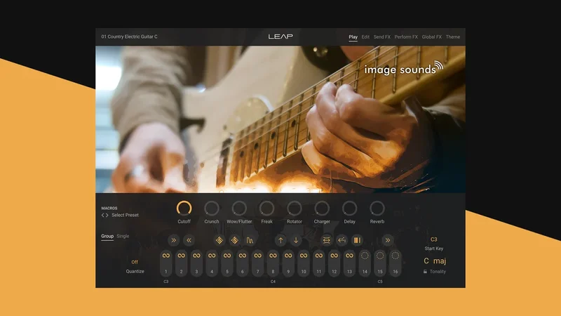 Country Electric Guitar interface