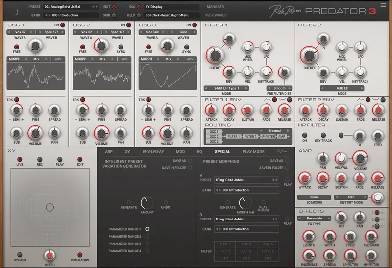 Rob Papen Predator 3 Upgrade interface