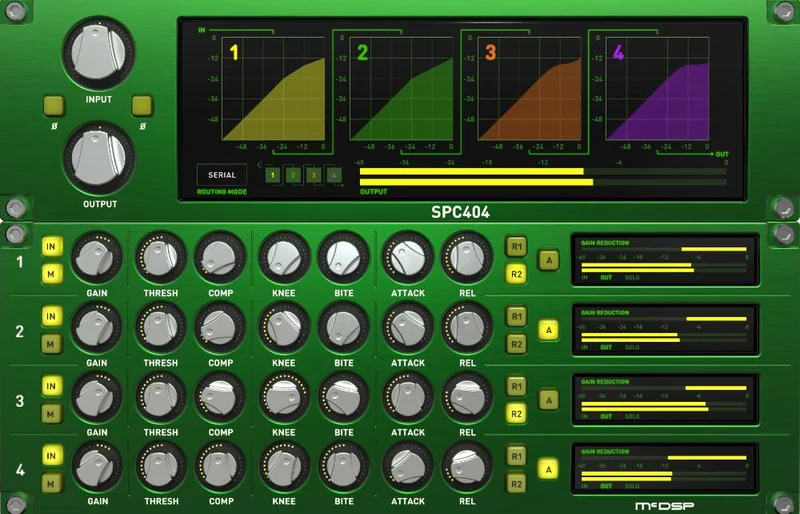 McDSP SPC2000 Serial/Parallel Compressor HD v7 interface