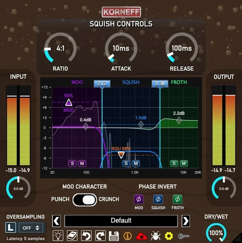 Korneff Audio Chocolate Milk interface