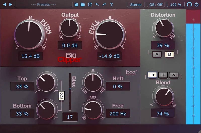 Boz Digital Labs Big Clipper 2 interface