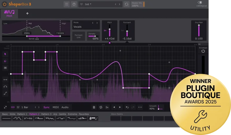 Cableguys PitchShaper interface