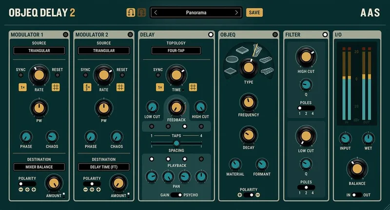 Applied Acoustics Objeq Delay 2 interface