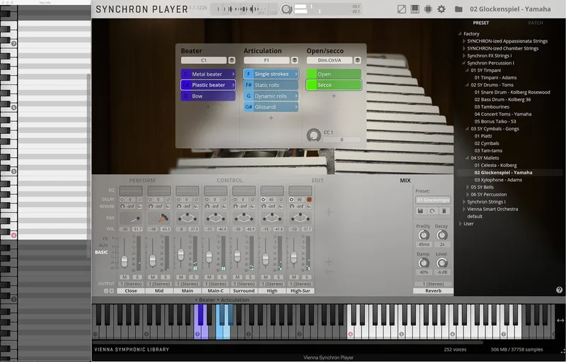 VSL Synchron Mallets I interface