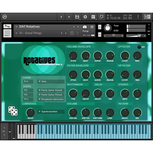 Dream Audio Tools Rotatives interface