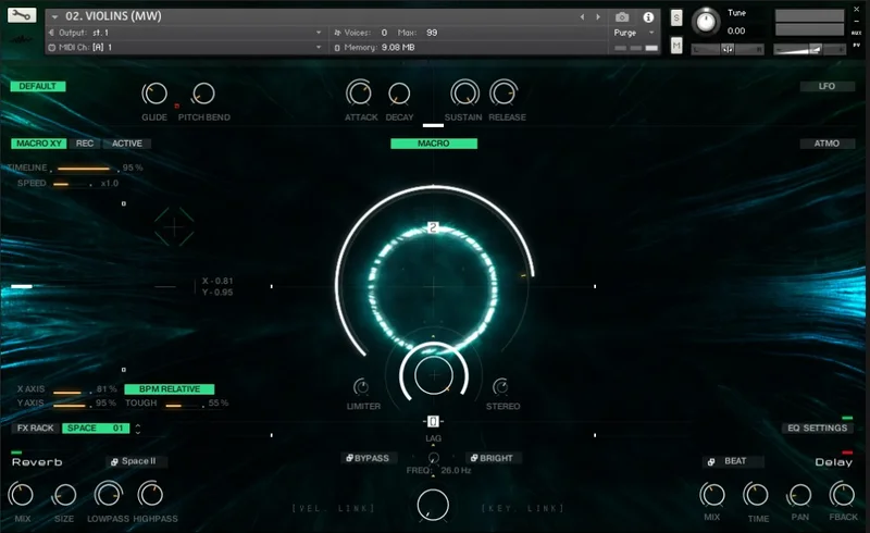 Wavelet Audio Senfine interface