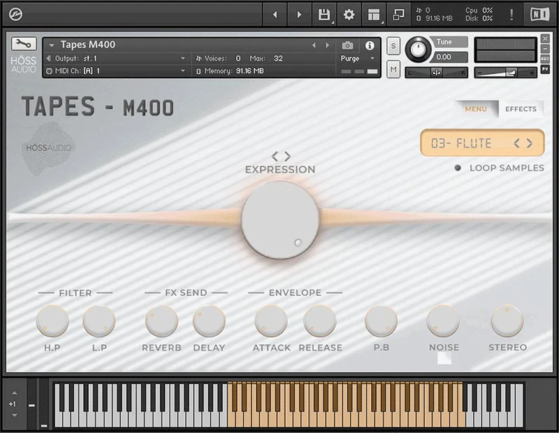 Loot Audio Tapes M400 interface