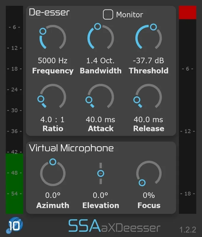 SSA Plugins aXDeesser interface