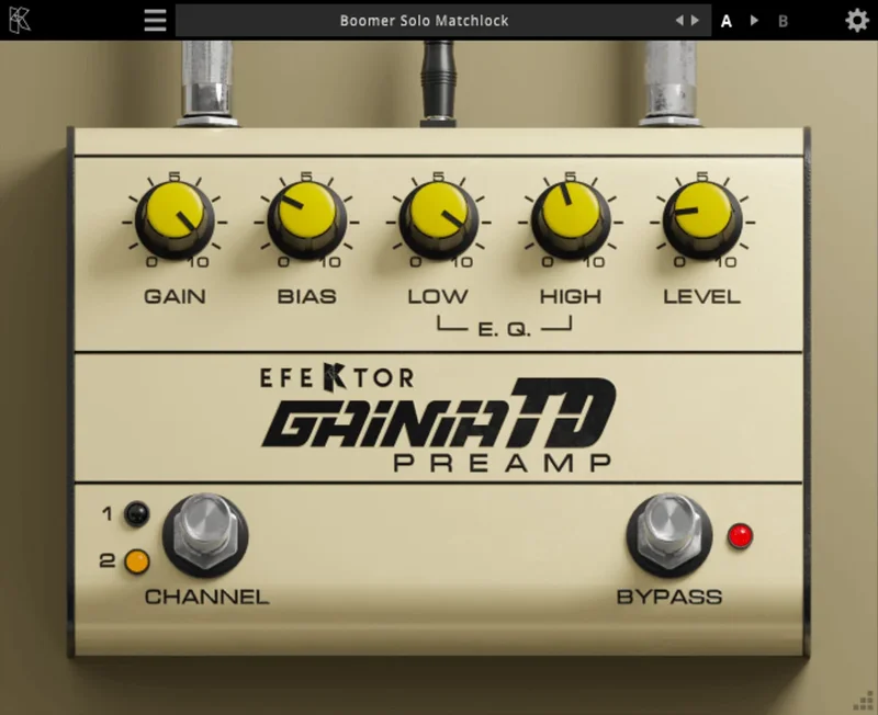 Kuassa Efektor Gainia TD Preamp interface