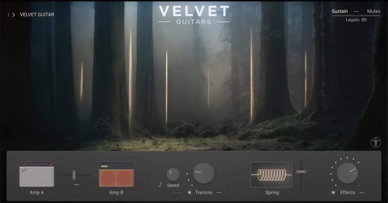 e-instruments Velvet Guitars Upgrade from Desolate Guitars interface