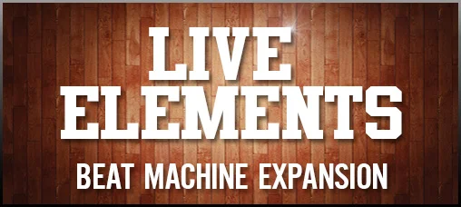 DopeSONIX Beat Machine 1 + 2 Expansion Pack 02: Live Elements interface