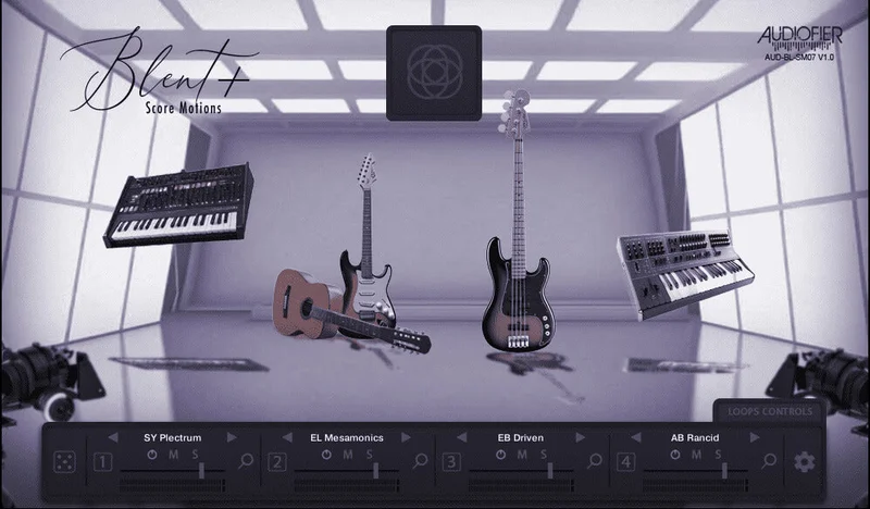 Audiofier Blent 7 Plus - Score Motions interface