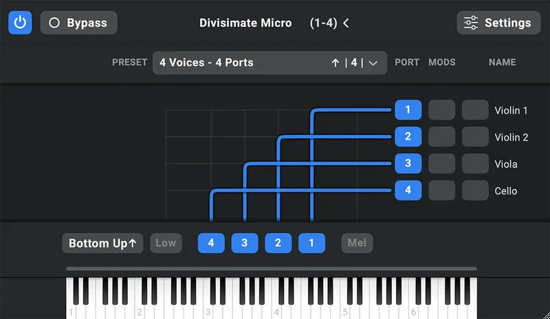Nextmidi Divisimate Micro interface