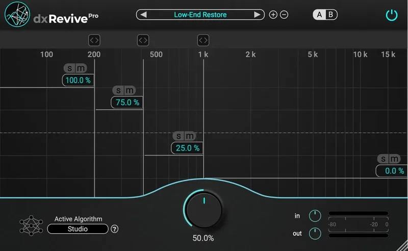 Accentize dxRevive Pro interface