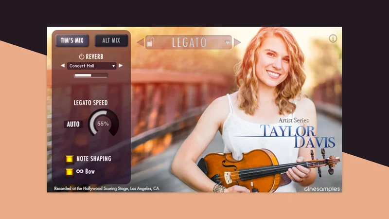 cinesamples Taylor Davis interface
