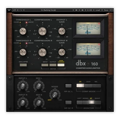 Waves DBX 160 interface