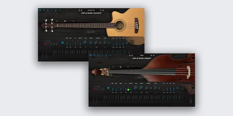 Ample Sound 2in1 Acoustic Bass Bundle interface