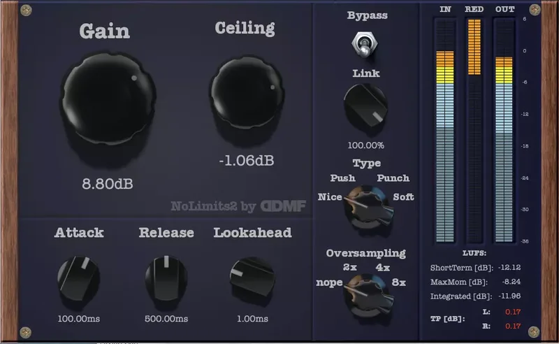 DDMF NoLimits interface