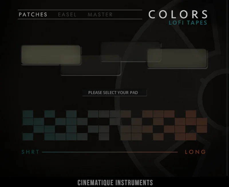 Cinematique Instruments Colors: Lofi Tapes interface