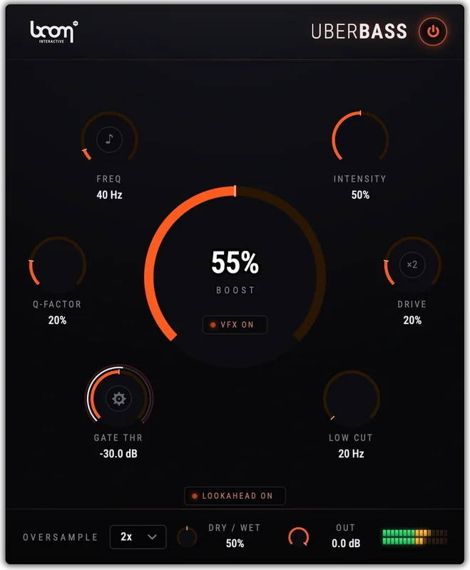 Boom UBERBASS interface