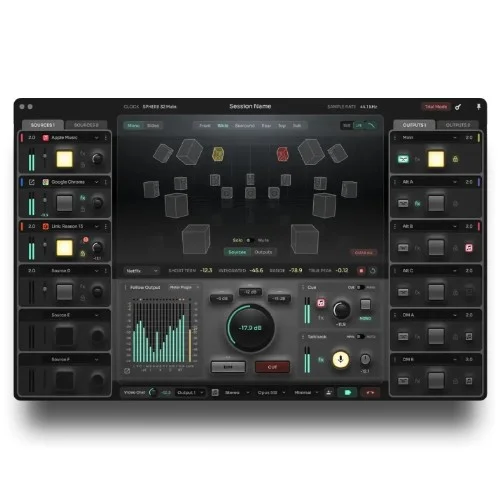 Ginger Audio SPHERE Unlimited Studio interface