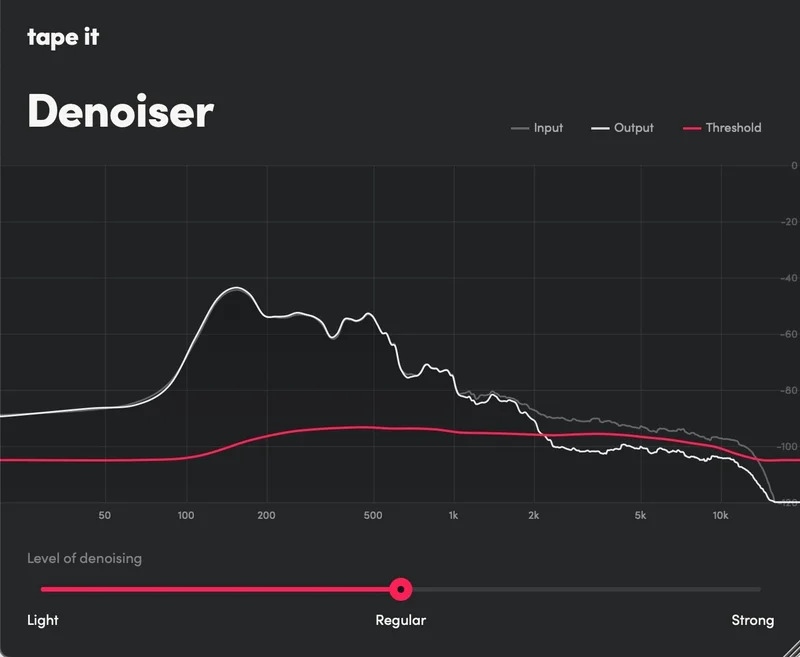 Tape It Denoiser interface