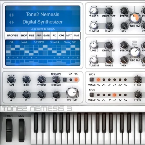 Tone2 Nemesis 3 Big Bundle interface