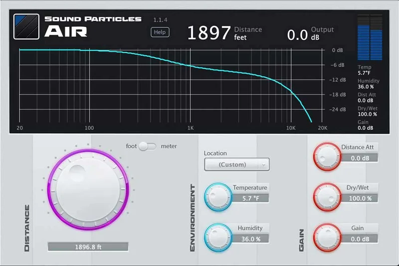 Sound Particles Air | Educational Version interface