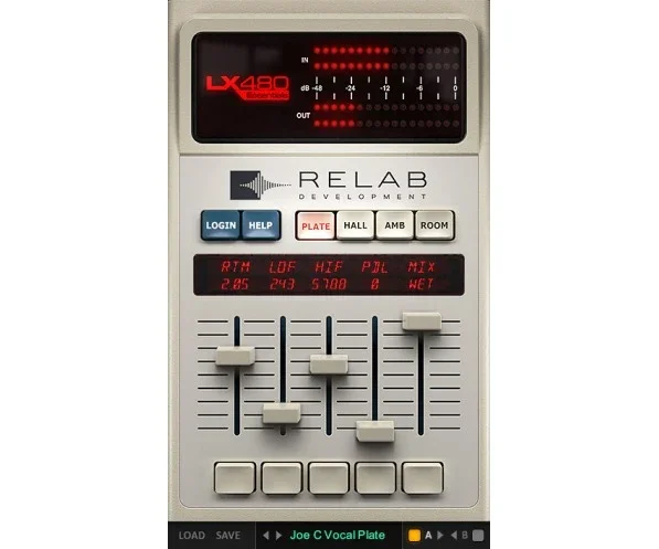 Relab LX480 Essentials interface