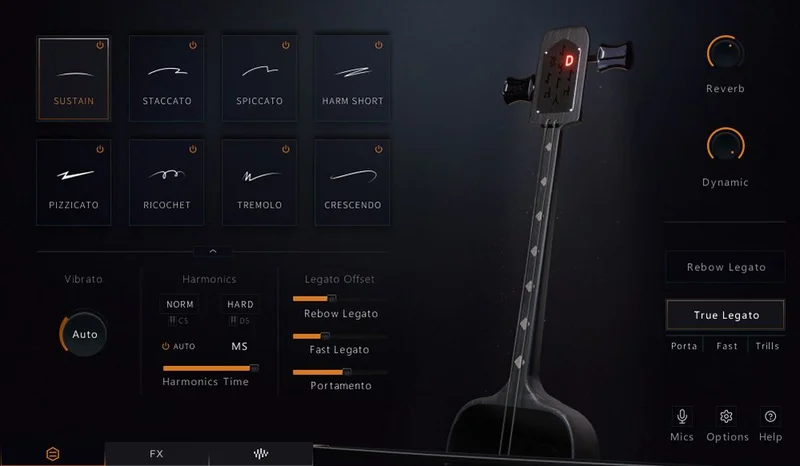 Wavelet Audio Runa: Elder Scoring Strings interface