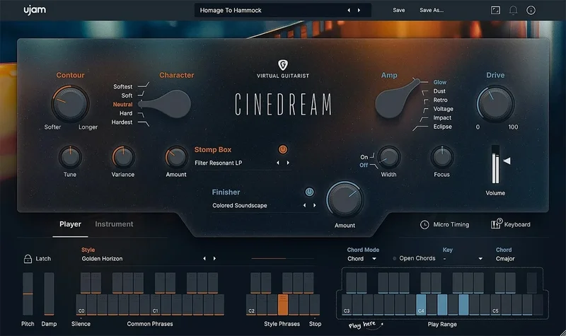 UJAM Blockbuster Essentials Bundle interface
