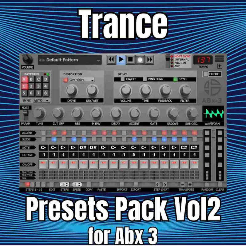 Audio Blast Abx3 Trance Presets Vol. 2 interface